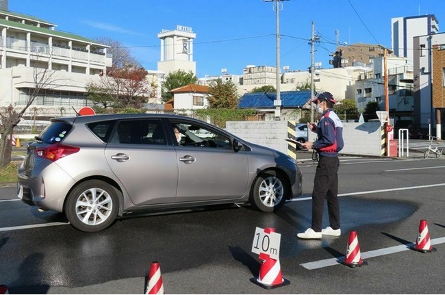 急ブレーキを体験