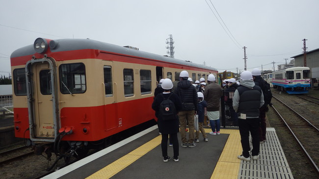 車庫見学会の様子