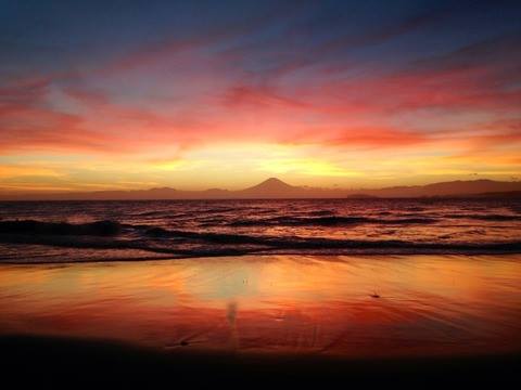 森戸海岸からの夕景