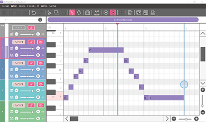 「ボーカロイド教育版」操作画面イメージ