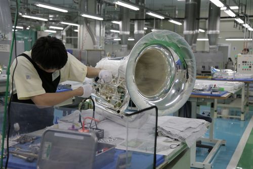 ヤマハ豊岡工場での管楽器生産の様子（イメージ）