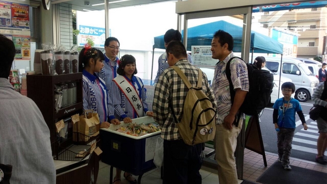 ※中部ジモドルフェスタキャンペーン一日店長イベントの様子（2014/04）