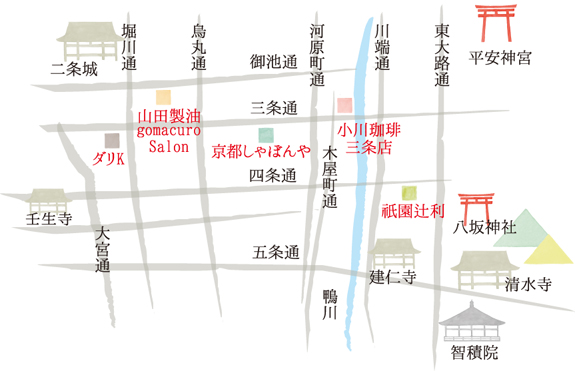 リップクリームで京都をお散歩