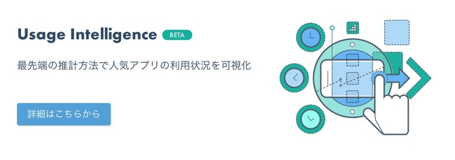 法人向け有料製品『Usage Intelligence』（アプリ利用状況データ）をリリース