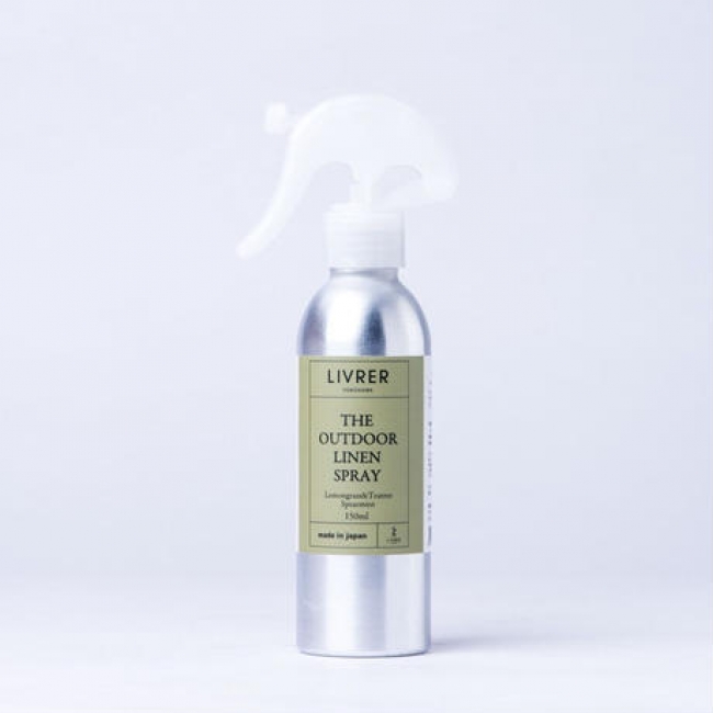 THE OUTDOOR LINEN SPRAY ▶Lemongrass&TeaTree&SpearMint ￥1,850＋tax  [布製品専用 虫除けスプレー] 