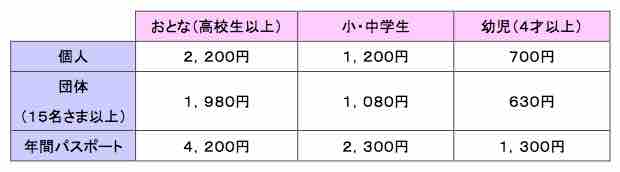 ※アトラクション【２機種】：各５００円（１回）