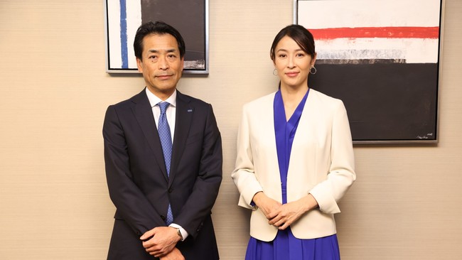 社長の三島と水野美紀さん