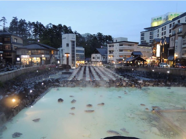 草津温泉の象徴といえば「湯畑」 