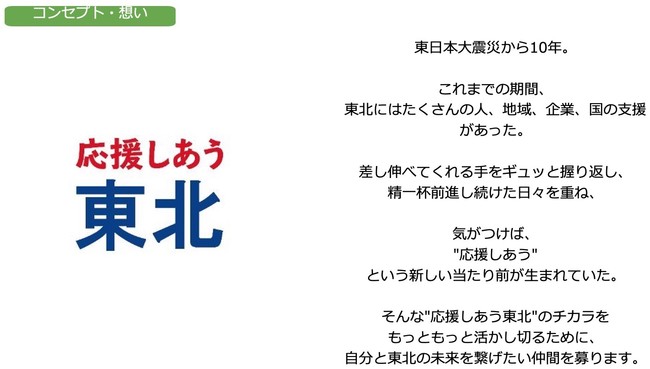 応援しあう東北 コンセプト