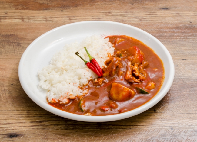 晶が完食 激辛カレー