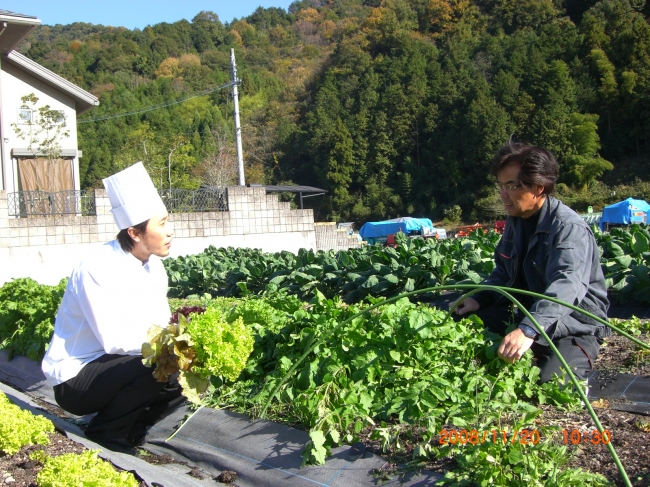 シェフが生産者様を訪れる