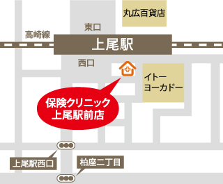 上尾駅前店　地図