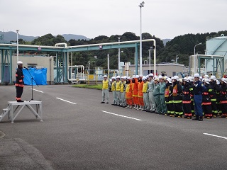 今治市西消防署菊間分署長からの講評