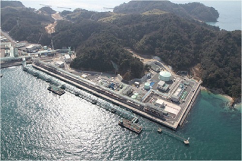 波方国家石油ガス備蓄基地 地上部全景