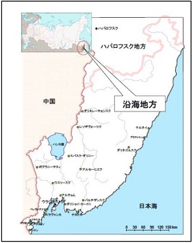 沿海地方位置図