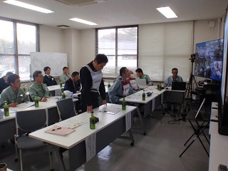 訓練開始指示(本館会議室)