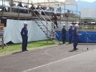 閉会式（鹿児島危機管理局や東串良町長からの講評等）