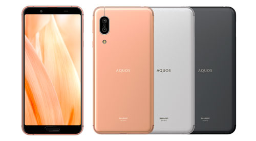 「AQUOS sense3」＜SH-M12＞(左から、ライトカッパー、シルバーホワイト、ブラック)