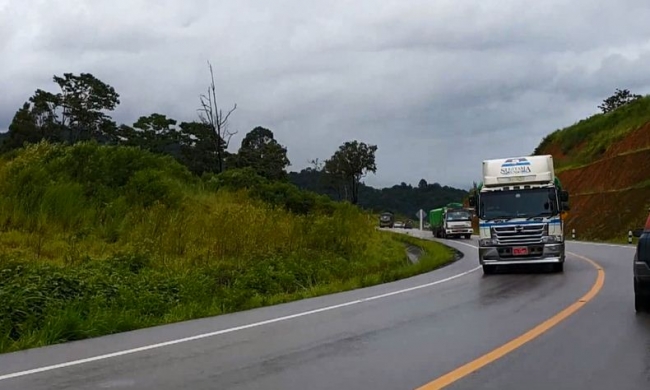 ＜2015年８月末に開通したミャンマー山岳部を迂回する新バイパス道路＞