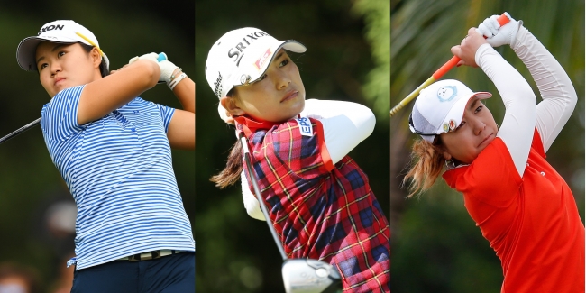 （左から）畑岡奈紗、横峯さくら、宮里美香(C)Getty Images