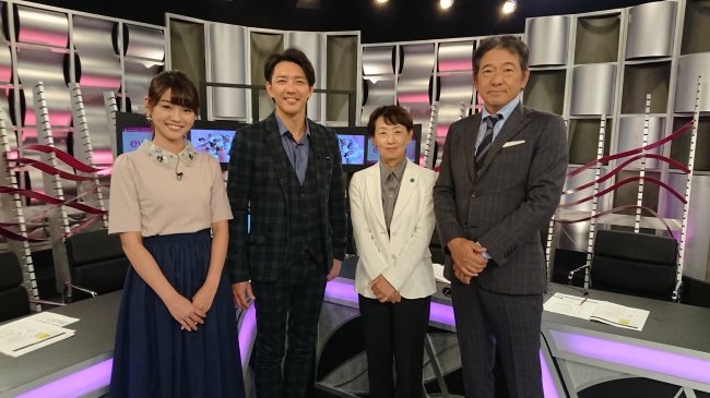 増田美香、金子昇、森口祐子、川口和久 (c)WOWOW