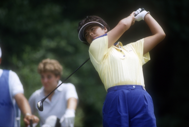 岡本綾子（1987年の全米女子オープンにて） ©GettyImages