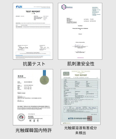 抗菌作用と肌人体への安全性が証明されています