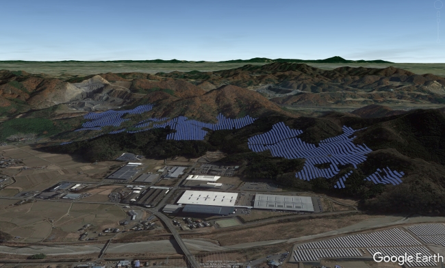 佐野メガソーラー発電所イメージ図