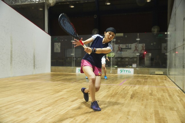 2019年9月ダイナムカップin 新横浜　女子準決勝 (写真中央　松井千夏選手）