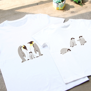 お揃いのTシャツ（ペンギン）