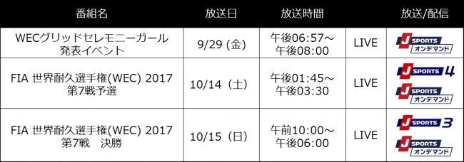 放送・配信予定