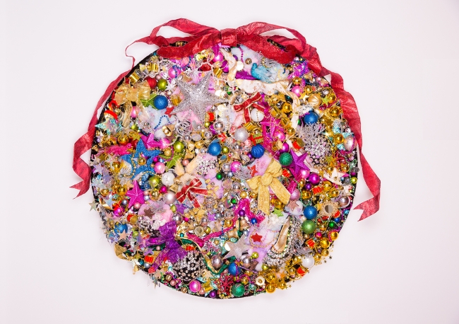 Sebastian Masuda  増田セバスチャン Colorful Rebellion ーChristmasー 2013 Wood panel, toy, mixed medium, acrylic