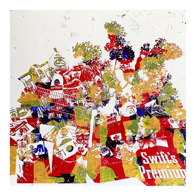 Hiroki Niimi “Supermarket” 100x100cm