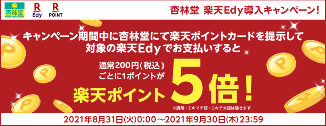 杏林堂 楽天Ｅｄｙ導入キャンペーン