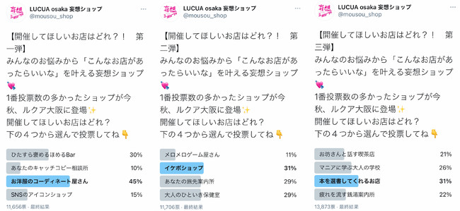 再登場してほしい「妄想ショップ」投票結果