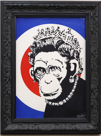 Monkey Queen〈50×35cm スクリーンプリント〉サイン有り