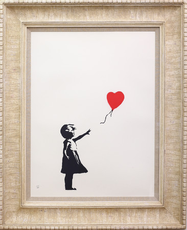 Girl with Balloon〈70×50cmスクリーンプリント〉