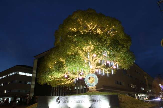 京都学園大学 京都太秦キャンパス「ハピネスの木」