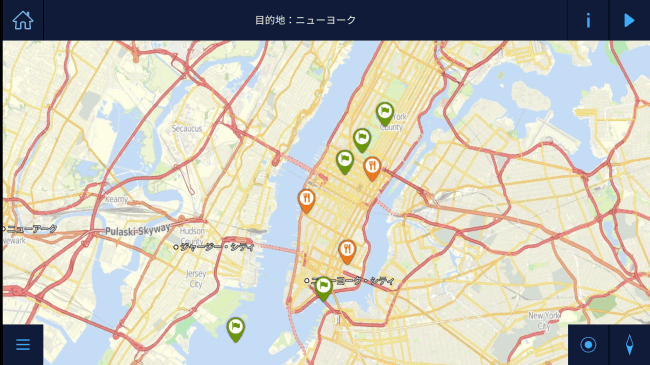 マップのアイコンをタップするとクチコミを表示