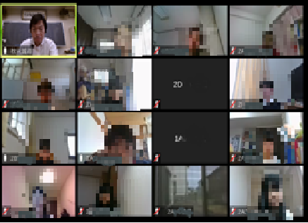 ▲オンライン授業の様子