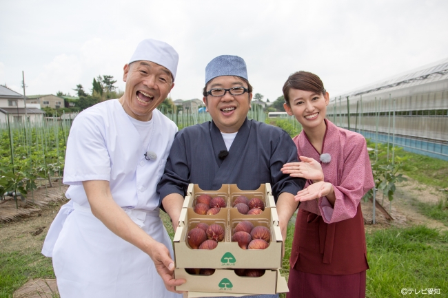 左より　キャイ～ン（左：ウド鈴木　右：天野ひろゆき）　岡田愛マリー（テレビ愛知アナウンサー）