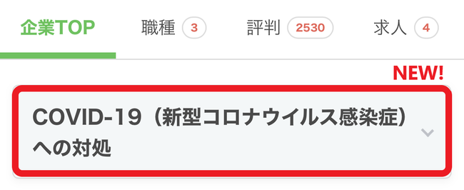 （1項目のみ表示される場合）