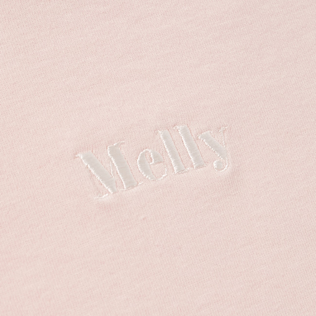 MELLY CENTER LOGO T-SHIRT(PINK）