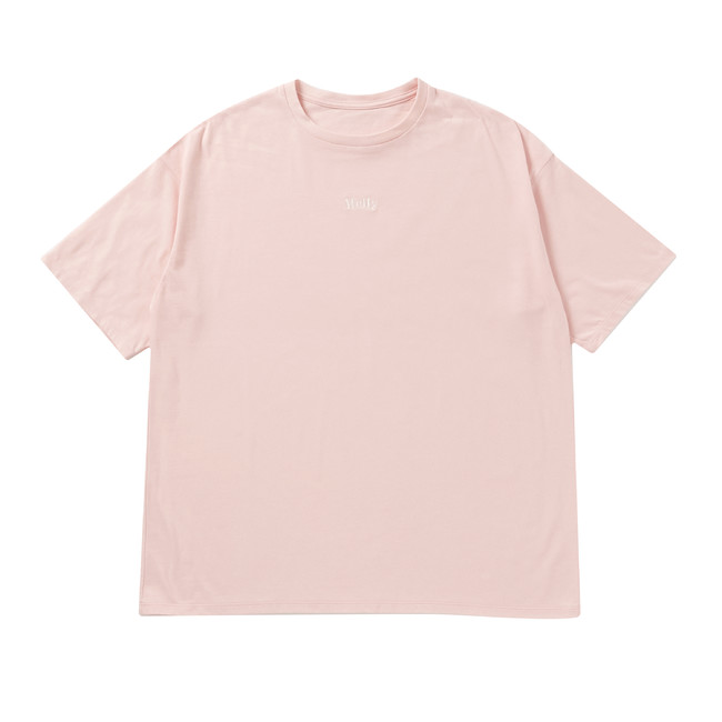 MELLY CENTER LOGO T-SHIRT(PINK)