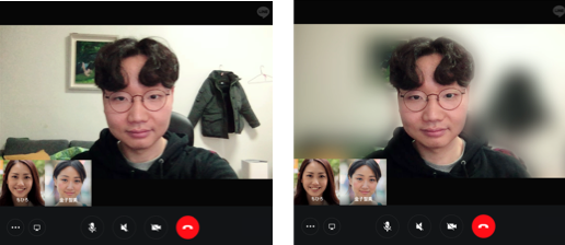 「背景ぼかし」機能　利用イメージ