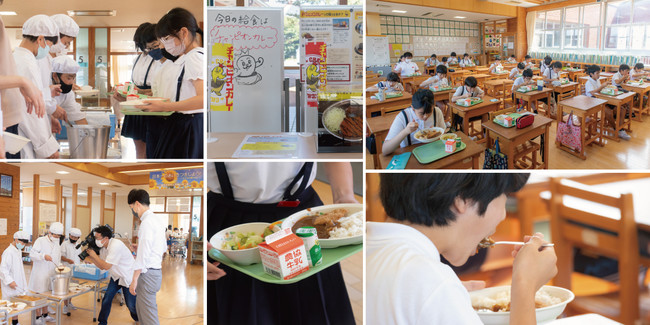 白山市での学校給食