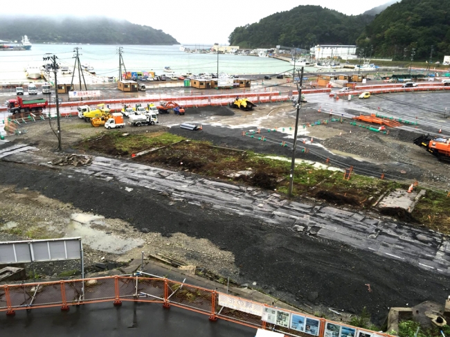 復興工事の風景(女川町)