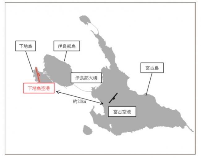 下地島空港位置図