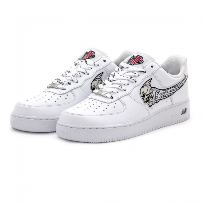 ГРЕШНИК AIR FORCE 1 Bone  White Low Custom Sneakers 