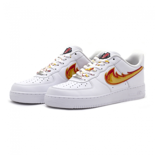 DRAGON BREATH AIR FORCE 1 White Low Custom 